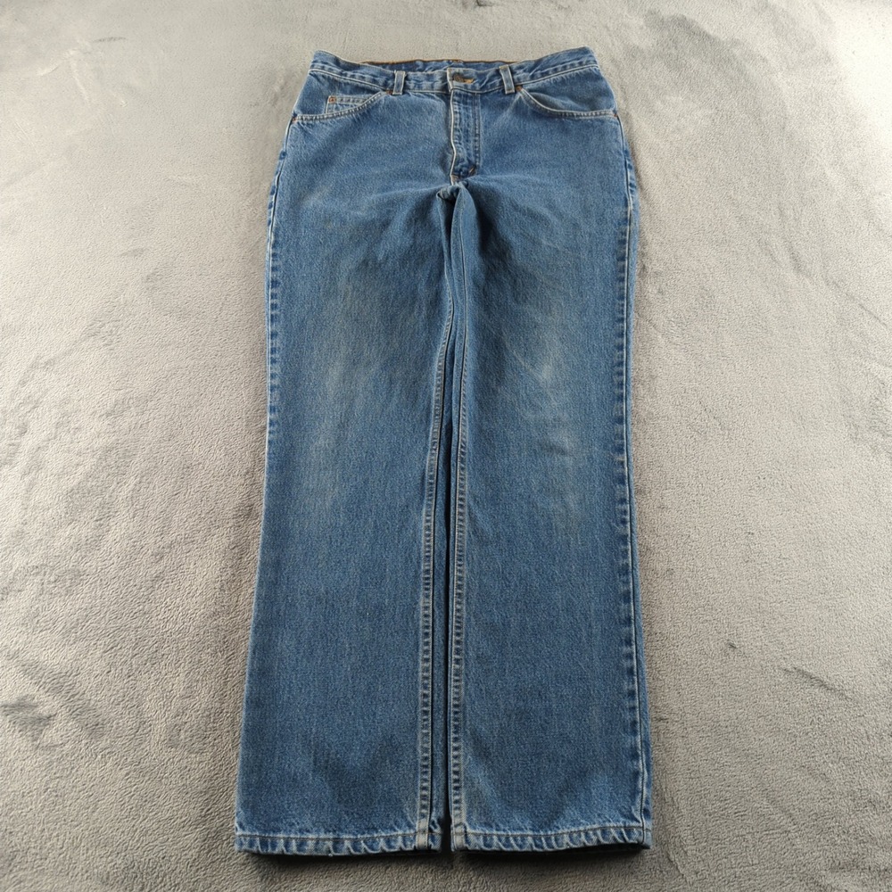 Vintage 90s Levis Orange Tab Jeans 34x32 (Fits 32x31) Blue Faded Straight Canada